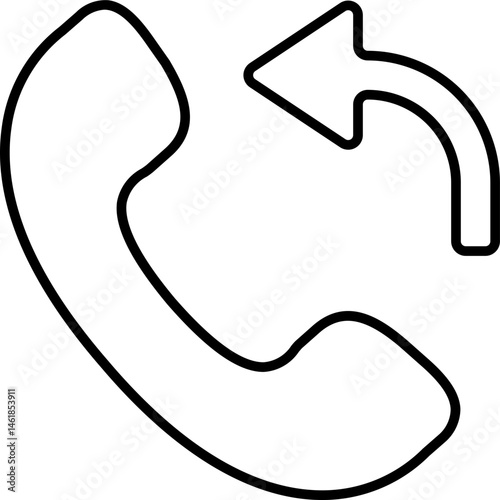 Call Back In Outline Icon