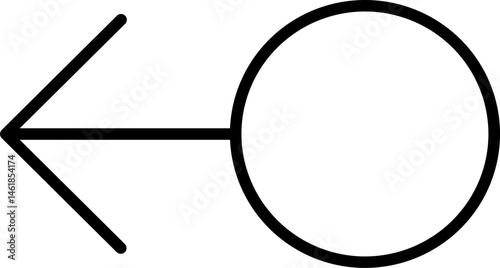 Swipe Left  In Outline Icon