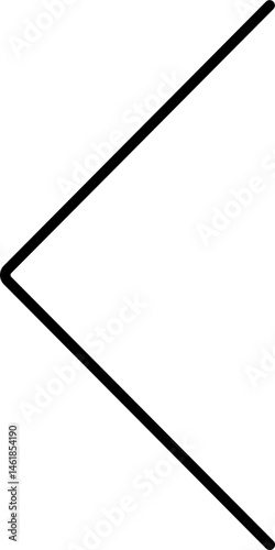 Back  Arrow Line In Outline Icon