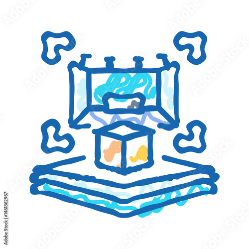 keycard virtual conference icon doodle illustration