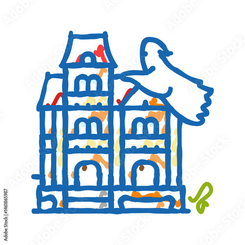 harvest fair autumn icon doodle illustration