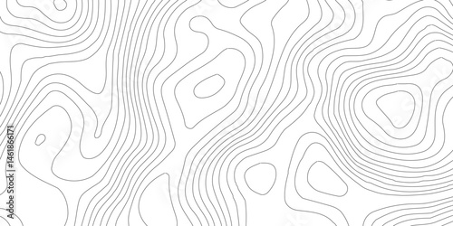 Vector contour topographic map background.Modern design with White background with topographic wavy pattern design.Luxury black abstract line art.