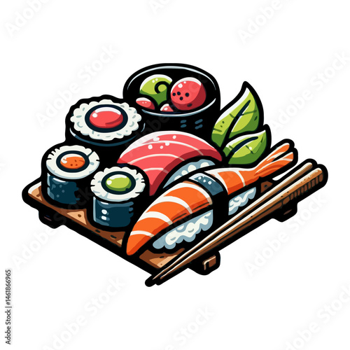 Delicious Sushi Illustration