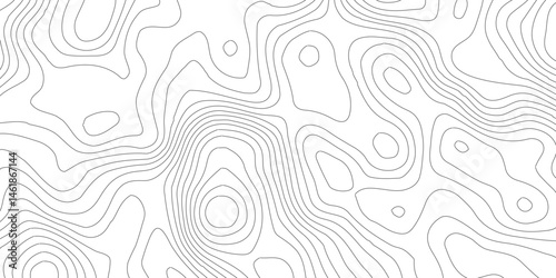 Vector contour topographic map background.Modern design with White background with topographic wavy pattern design.Luxury black abstract line art.