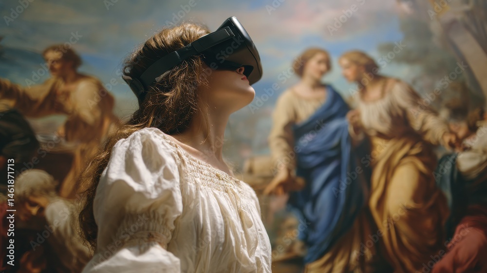 Fototapeta premium Futuristic VR Art Experience