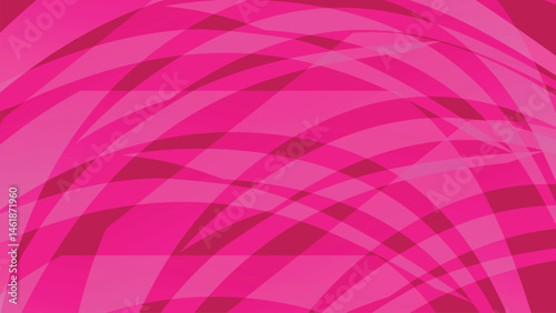 A seamless geometric vector pattern with pink and purple triangles and squares creates a colorful mosaic wallpaper design