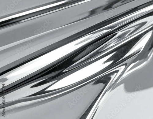 Abstract Metallic Reflection Design