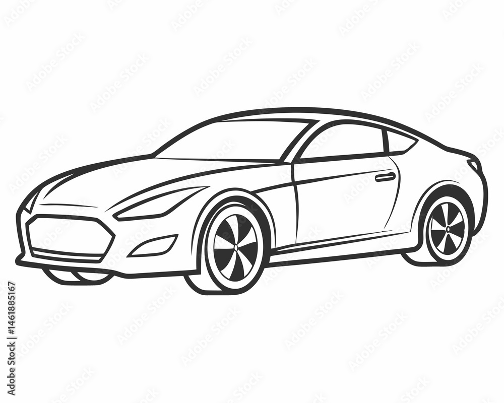 Vehicle Icon, A sleek car outline or a modern-looking car silhouette.
Vehicle Icon, A sleek car outline or a modern-looking car silhouette.