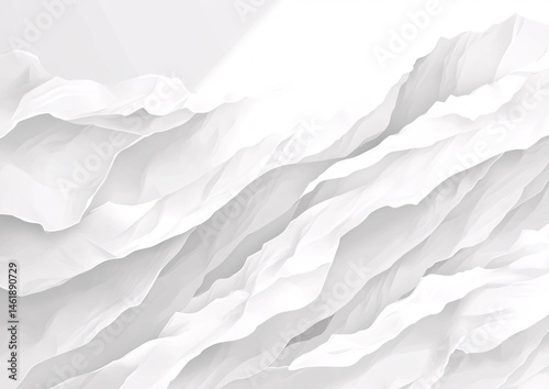 Crumpled Paper Texture with Intricate Folds and Creases photo