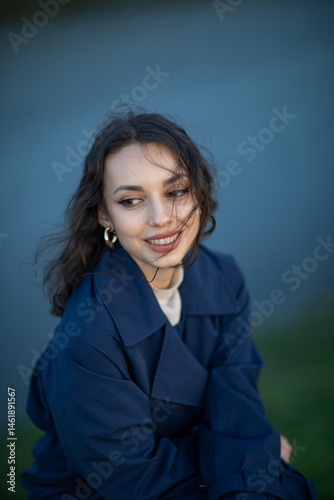 Beautiful Woman long brunette hair. Spa model Girl with Perfect Fresh Clean Skin. Beauty black eyes.