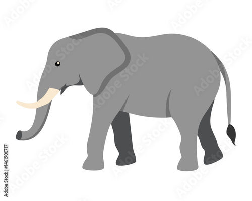 Elephant walking in a natural setting during daylight hours
