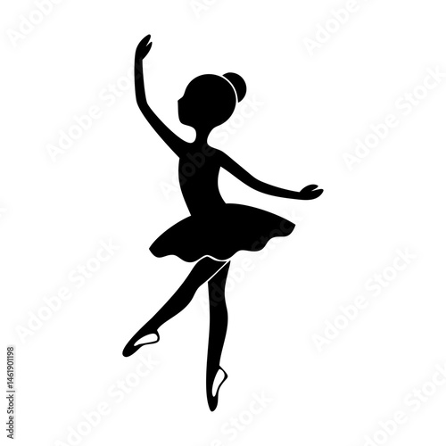 Ballet dancer performing an elegant pose during a dance rehearsal in a studio setting