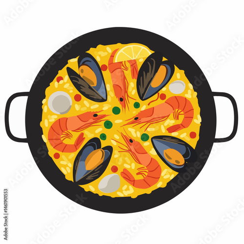 Paella in a Pan