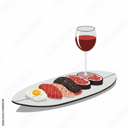 Wine Glass with Red Wine