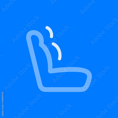 Car Seat Right Massage Outline