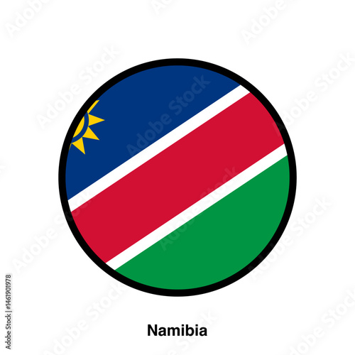 Free Download Namibia flag vector - GFXLoad