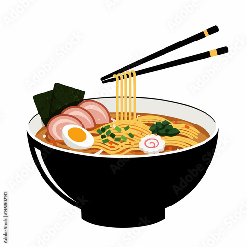 Ramen with Chopsticks