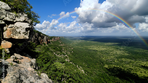 A Stunning Rainbow Arching Over A Vast Green Valley Af 84d70a13 B7c0 49b3 A282 D3f906dbf193 3 photo