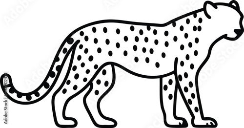 leopard vinyl ready vector illustration