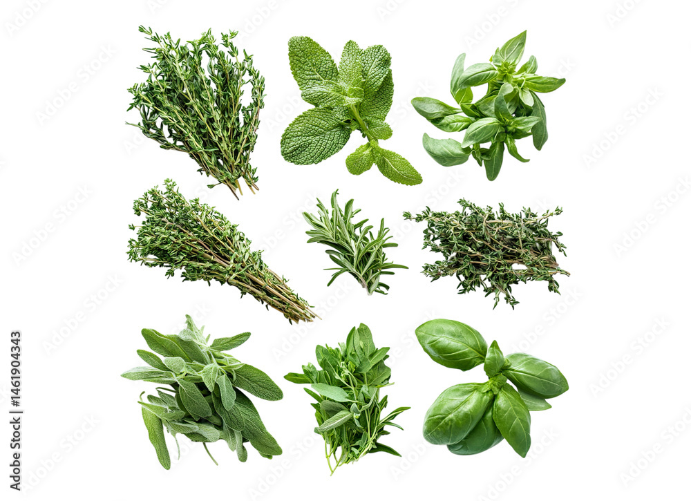 Obraz premium varios fresh herbs