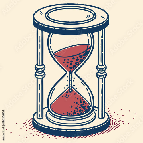 hourglass vector illustration