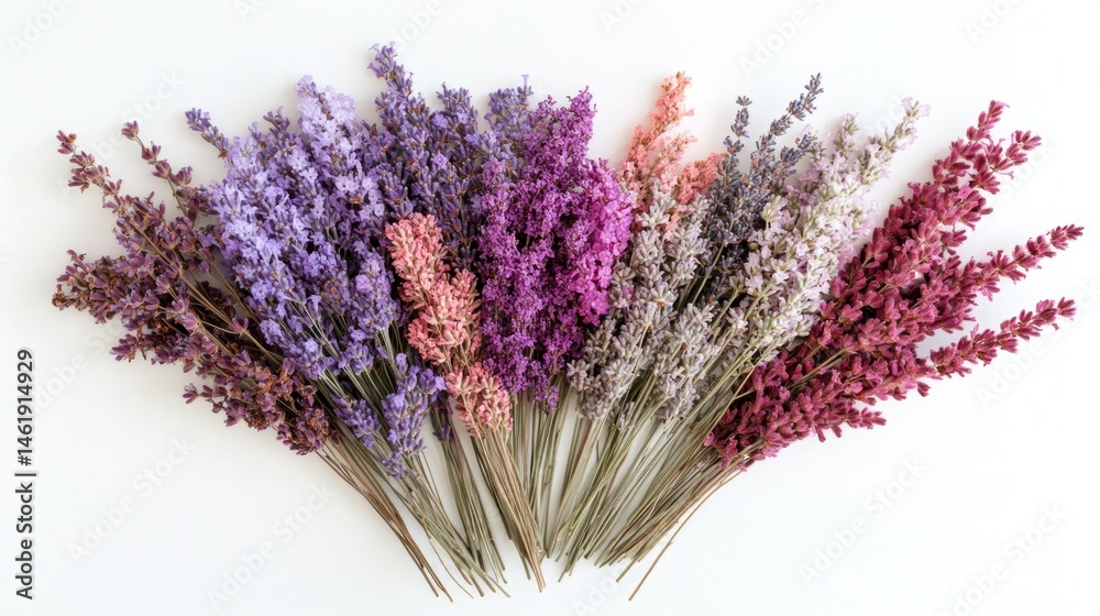 Fototapeta premium Colorful dried lavender bunches