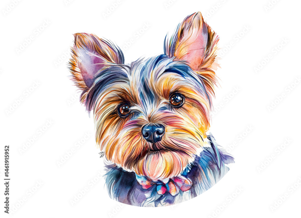 Fototapeta premium yorkie glass