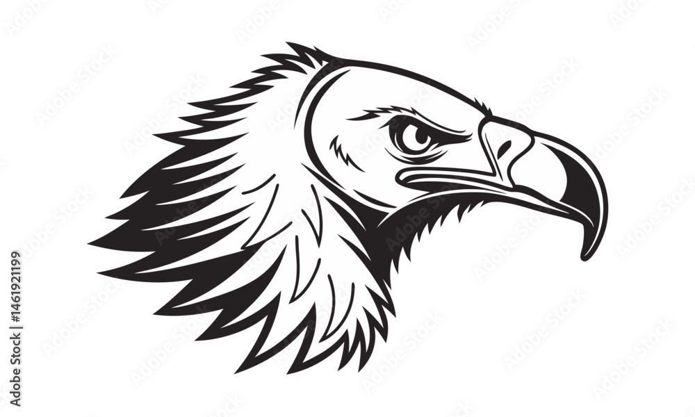 Obraz premium eagle head vector