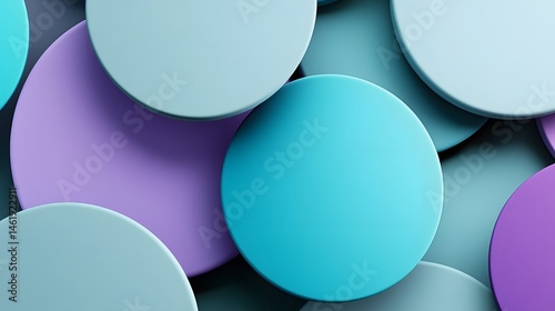 Abstract Pastel Circles Background Design Soft Colors Overlapping