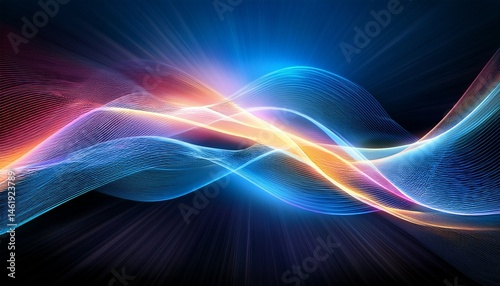 light glowing wave abstarct background backgrounds