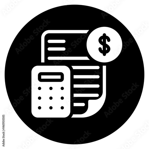 budget glyph icon