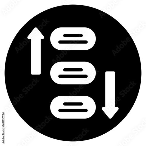 prioritize glyph icon