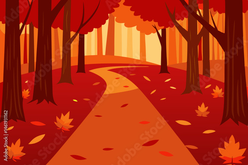 autumn leaves in the park