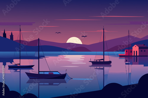 boats in the bay