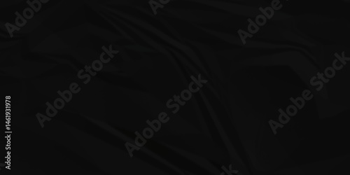 Crumpled black paper background. old paper wrinkle texture pattern. cardboard wrinkled arts craft and Seamless black crumpled paper.