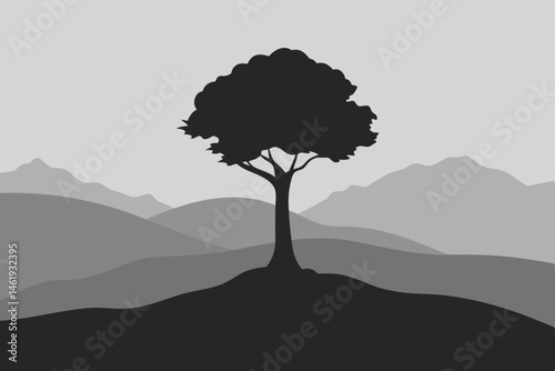 vector illustration of a tree