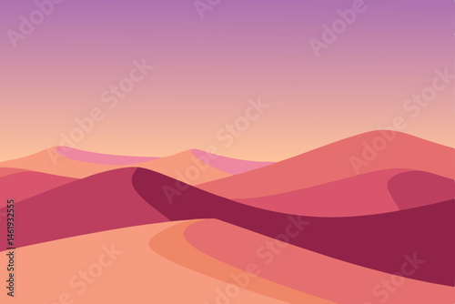 vector illustration of mountains landscape