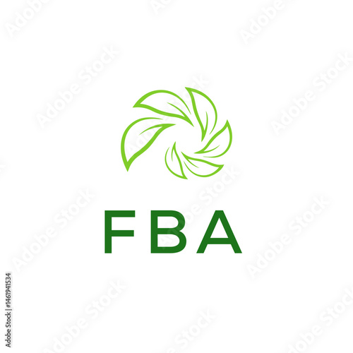 FBA  Letter Initial Logo Design Template Vector Illustration