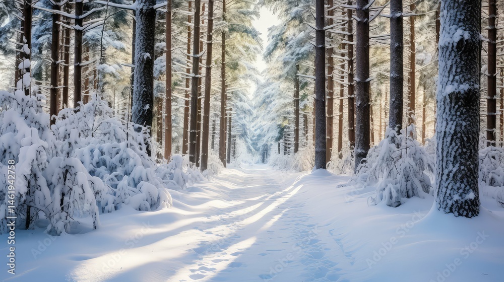 Obraz premium blanket snow lines