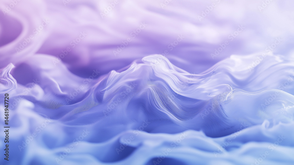 Obraz premium A creative asset designed around vivid abstract swirls of blue-purple hues: stunning macro photograph in expressive artistry.