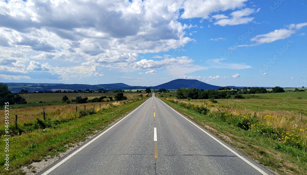 Obraz premium country road in the countryside