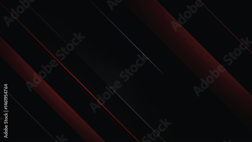 Dark Abstract Diagonal Stripes with Red Accents