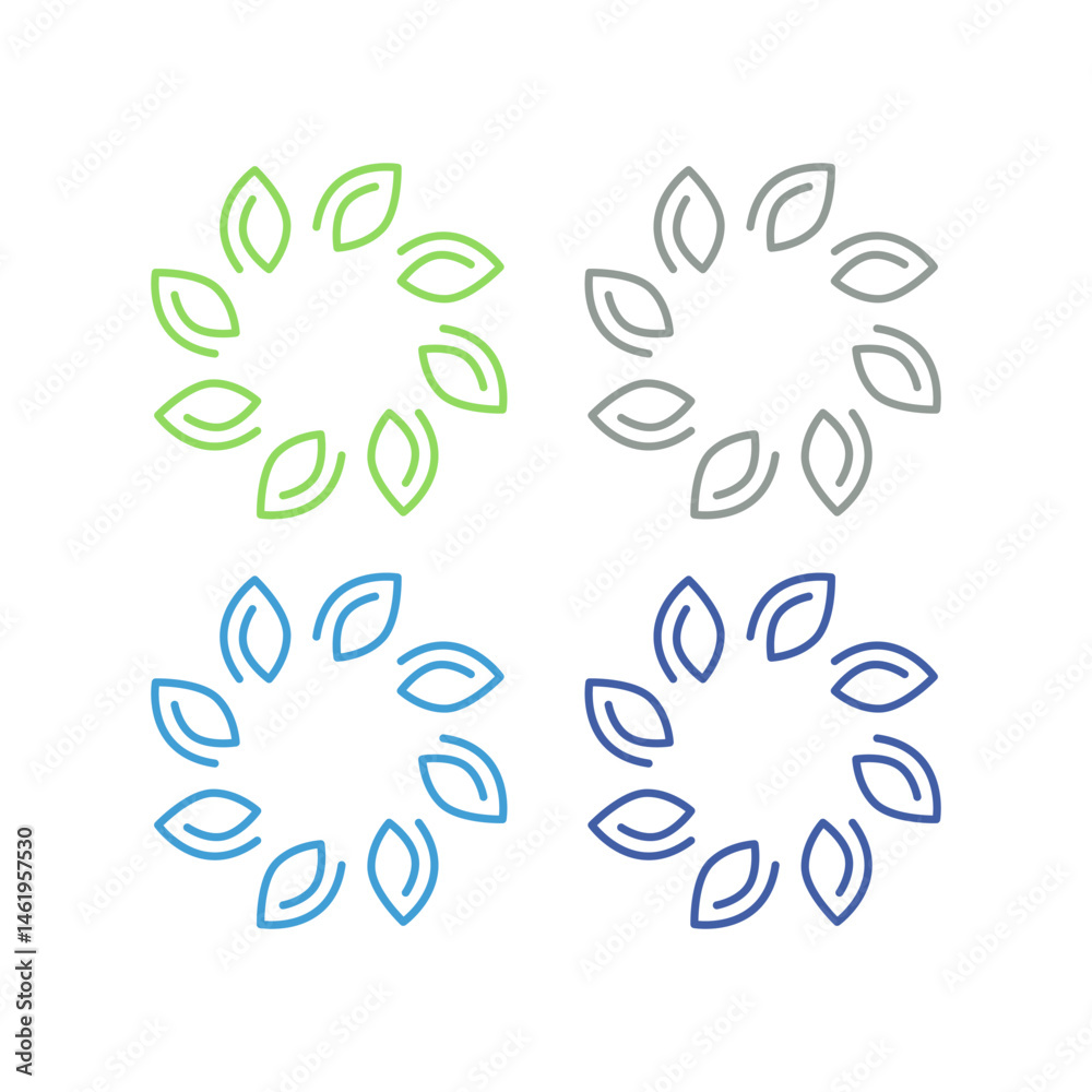 Fototapeta premium Organic Natural Product Sign Symbol Logo Vector