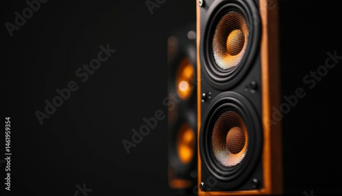 Close-up studio speakers