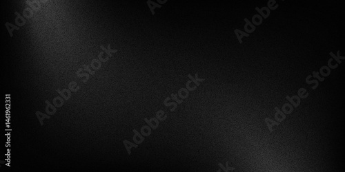 Abstract background with black white gradient, grain, grunge noise, website banner design, copy space