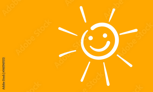 icona, sole, sorridente, sorriso, allegria, felicità, 