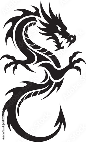 "Dragon Silhouette SVG – Fantasy Tribal Beast Clipart for DIY Crafts & Tattoos"

"Flying Dragon Outline – Mythical Creature Art for Shirts, Prints, and Logos"

"Black Dragon Silhouette PNG – Gothic Ve