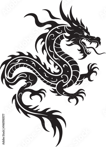 "Dragon Silhouette SVG – Fantasy Tribal Beast Clipart for DIY Crafts & Tattoos"

"Flying Dragon Outline – Mythical Creature Art for Shirts, Prints, and Logos"

"Black Dragon Silhouette PNG – Gothic Ve