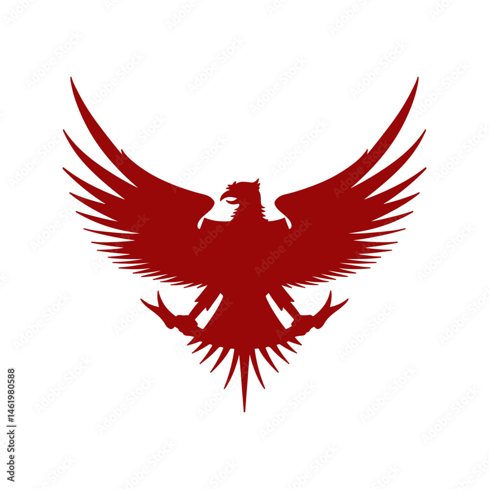 Naklejka premium Happy Pancasila Day Garuda Silhouette