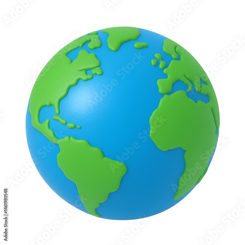 3D Rendered Earth Globe